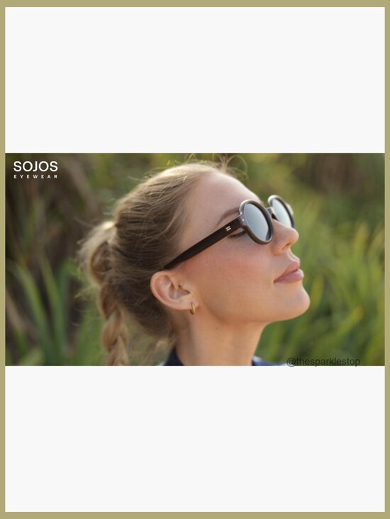 Retro Round Polarized Sunglasses with Solid Polycarbonate Frame